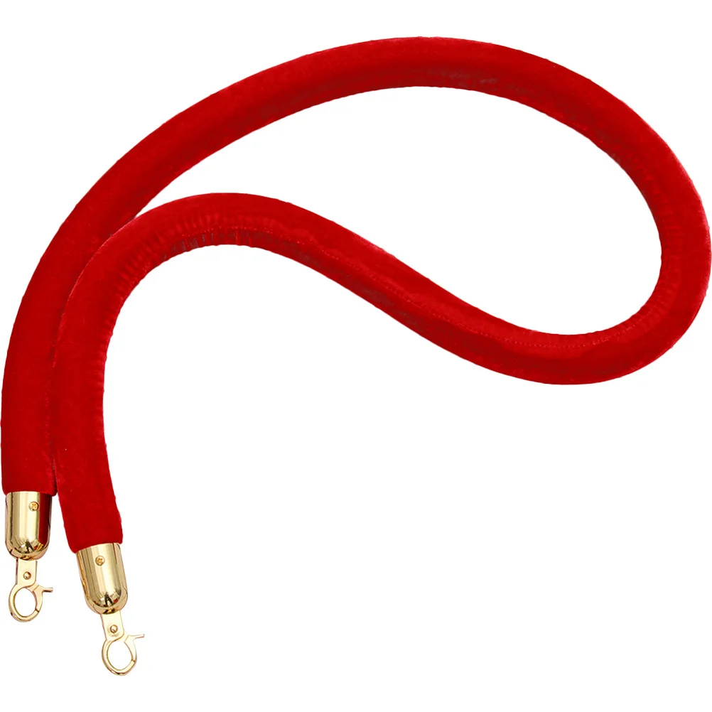 Stanchion Rope Crowd Control Rope Queue Barrier Cordon Lanyard Guard Bar Lanyard Small Metal Decorative Reusable
