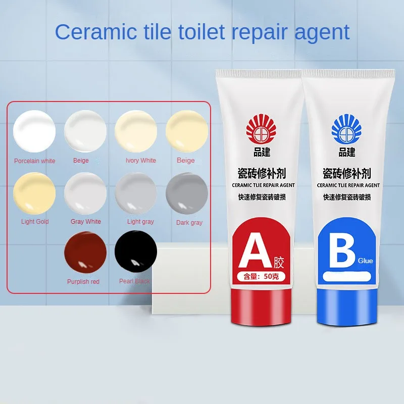 Secagem Rápida Crack Cola Caulk Agente de Reparação Cerâmica Multi-color Piso de Telha de Mármore Lavatório Gap ab de