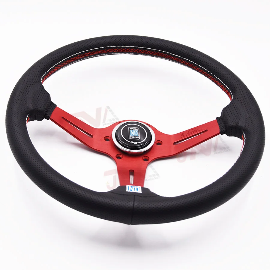 Jdm Styling Nd Racing Steering Wheel 14inch 350mm Car Interior Part Red