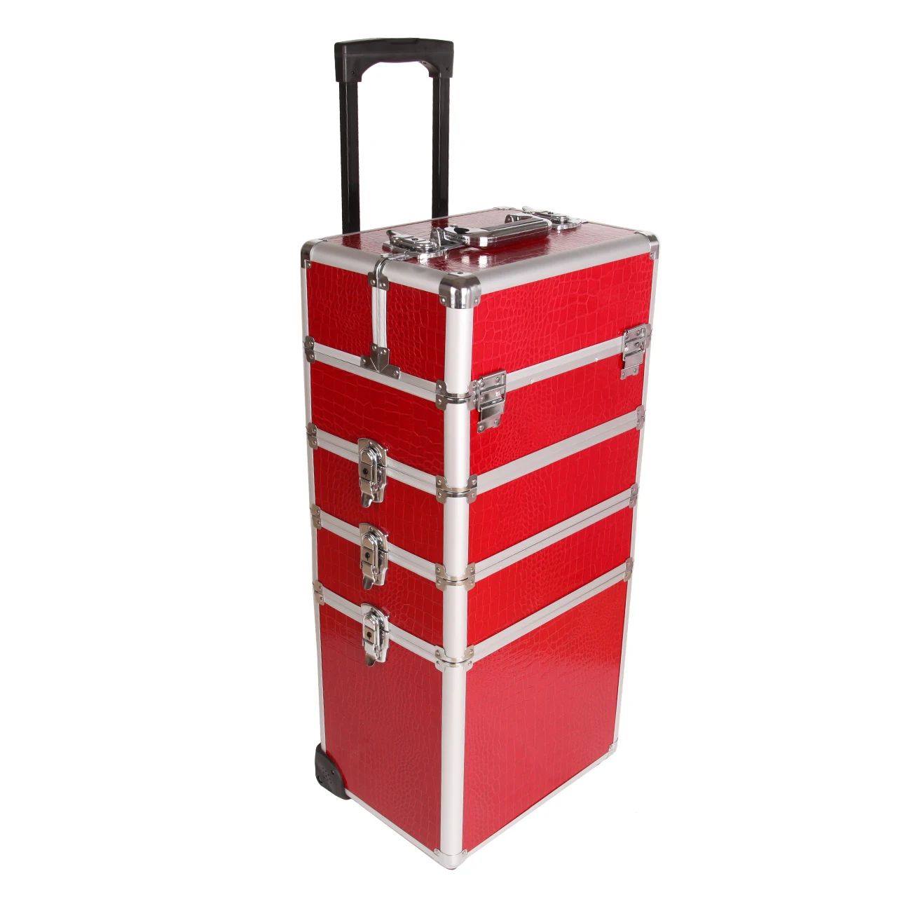 Snapklik.com : Adazzo 4 In 1 Rolling Makeup Trolley Train Case Cosmetic Suitcase  Nail Tech Box For Makeup Artist, Hairstylists, Nail Tech Case