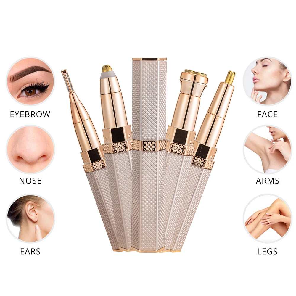 ElectricRazorforWomenNew4In1LadyShaverEyebrowTrimmerNose