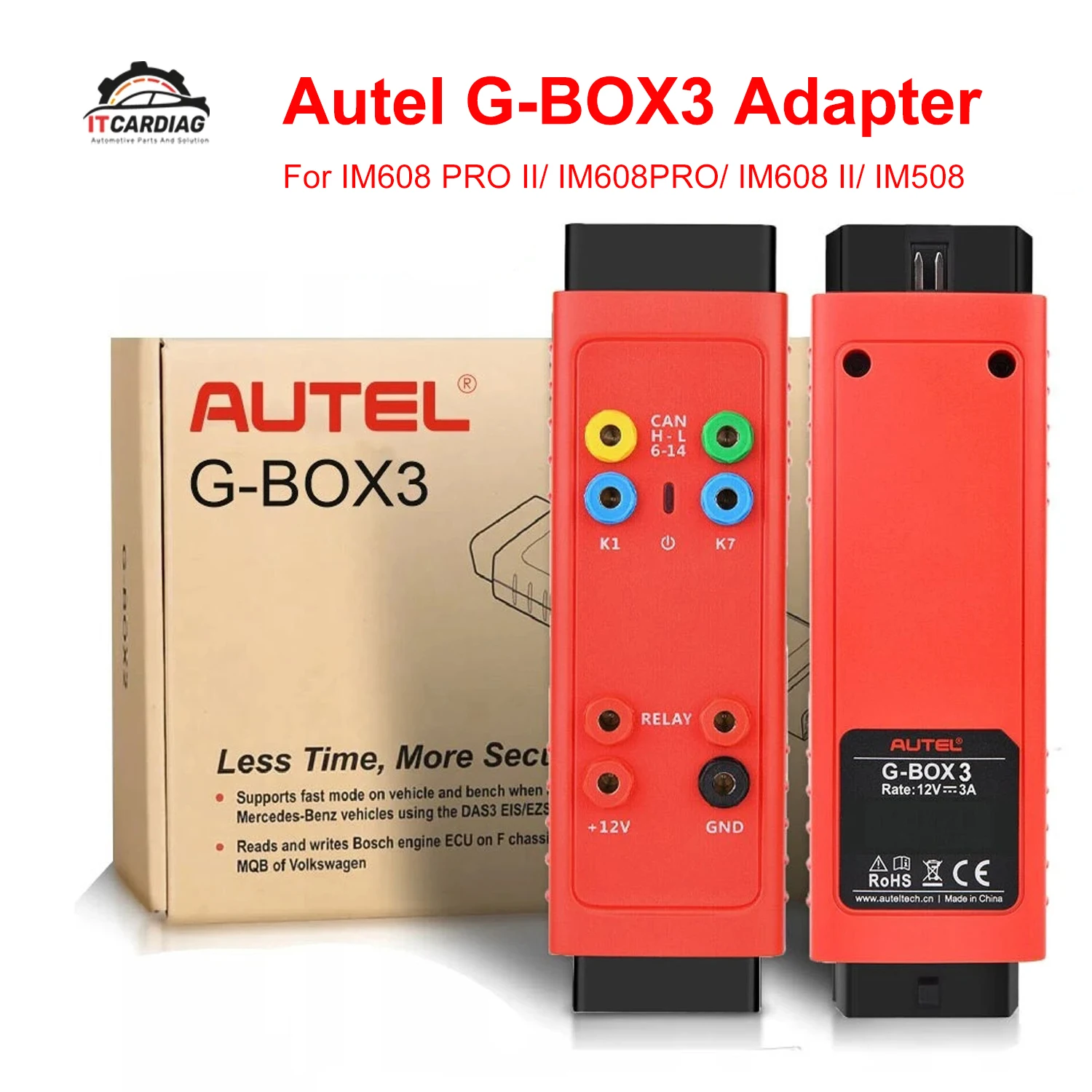 

Autel MaxiIM G-BOX 3 G-BOX3 GBOX3 Adapter For Autel IM608 PRO II/ IM608PRO/ IM608 II/ IM508 Supports on-vehicle on-bench Mode