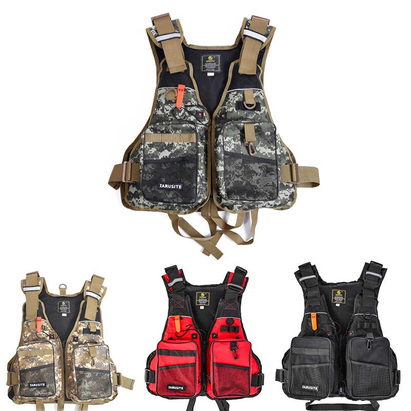 

Digital Camouflage Buoyancy Vest Buoyancy Fly Fishing Vest For Men And Women Portable Chest Pack One Size Fits Most Life Jacket