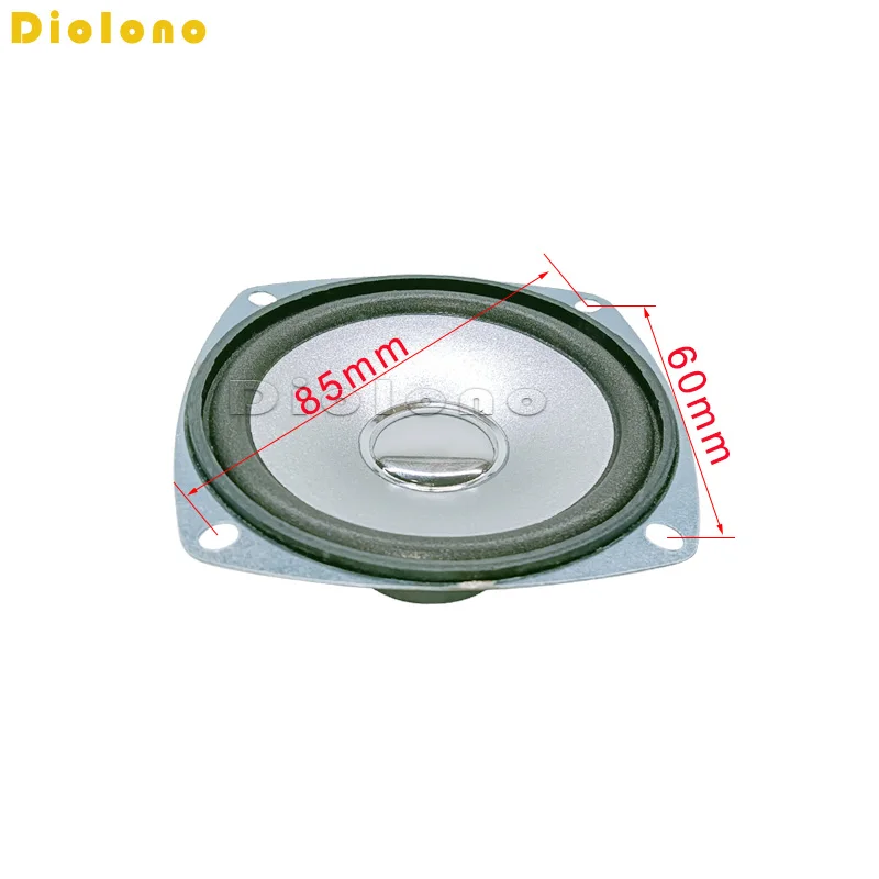 4 Ohm 3W Loudspeaker 78MM 3 Inch Square Speaker 32MM Double External Dual Magnetic Silvery Bright Cap Foam Edge