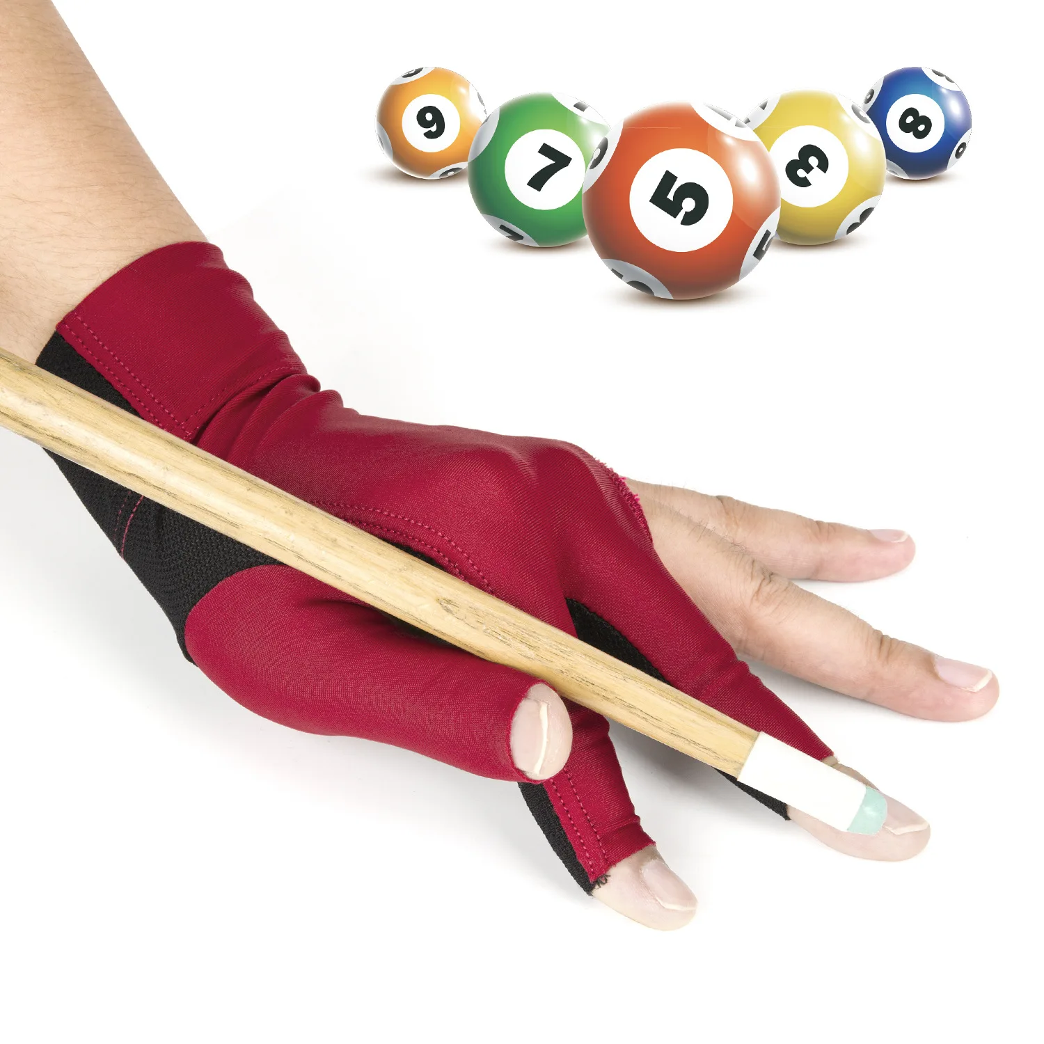 

1 PC Men Women Billiard Gloves Fit Both Left and Right Hand Three-fingered Pool Gloves Snooker Glove Billiard Accessories