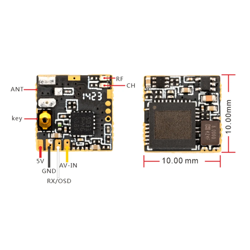 PandaRC Nano25 VTX 5.8G 25mW Transmetteur FPV pour micro drones
