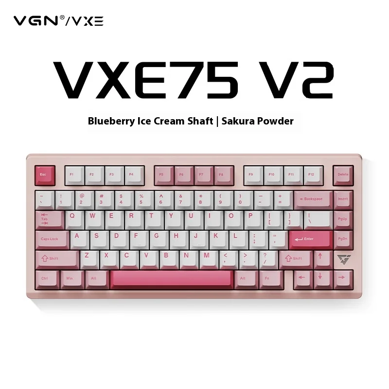 キーボード VGN VXE75 V2 スターライトシルバー VGN VXE75 V2 Wireless Aluminum Mechanical Keyboard