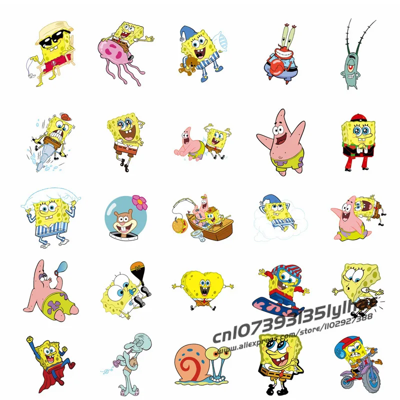 50pc adesivi Disney per Stitch Lion King Pokemon Hello Kitty Doraemon Frozen Spiderman Anime Cars Sticker Pack per borse S10014