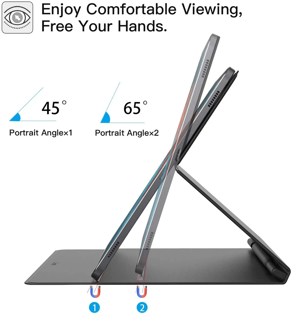 lápis, estojo anti-queda inteligente, Samsung Galaxy Tab S9 FE Plus