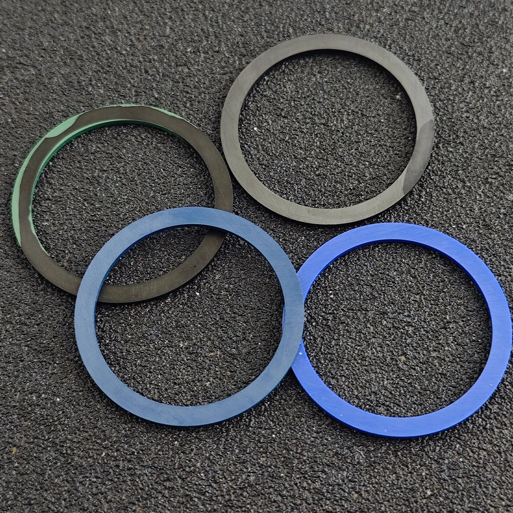 Blue-Green Luminous Ceramic Watch Bezel Insert - Flat Design