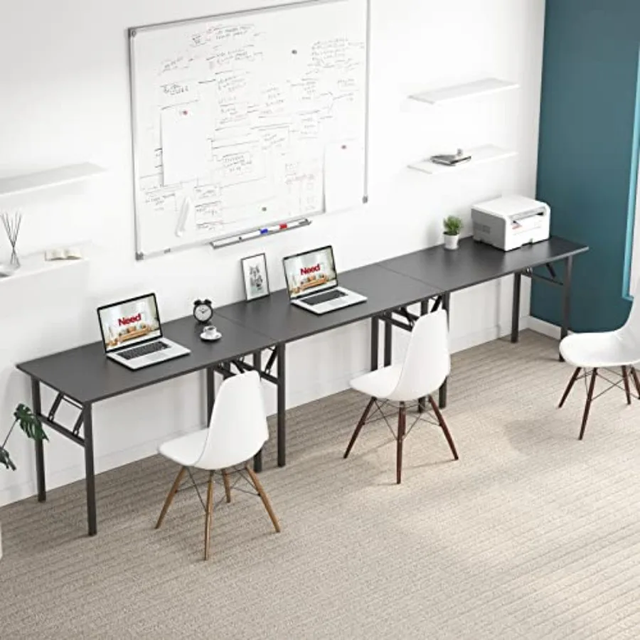 Home Office Desk 47 inch No Assembly Folding Computer Table with BIFMA CertificationComputer Table Workstation Perfect for Teen