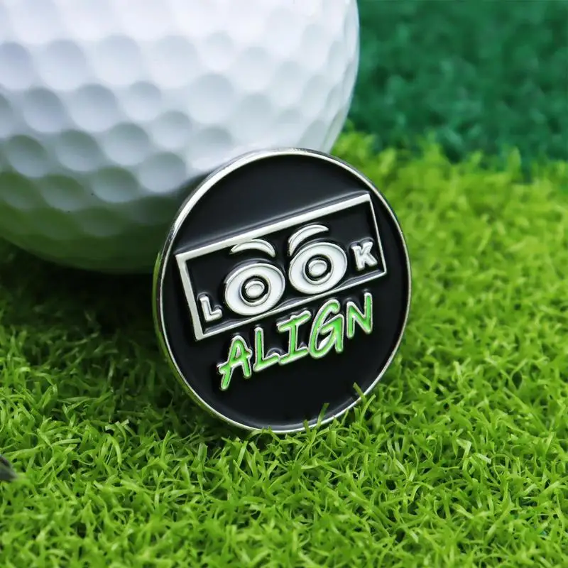 Golf Marker Hat Clip Golf Ball Marker Hat Clip Magnetic Ball Marker Cute Eyes Design Metal Tool Accessories Clamp Easy Attach
