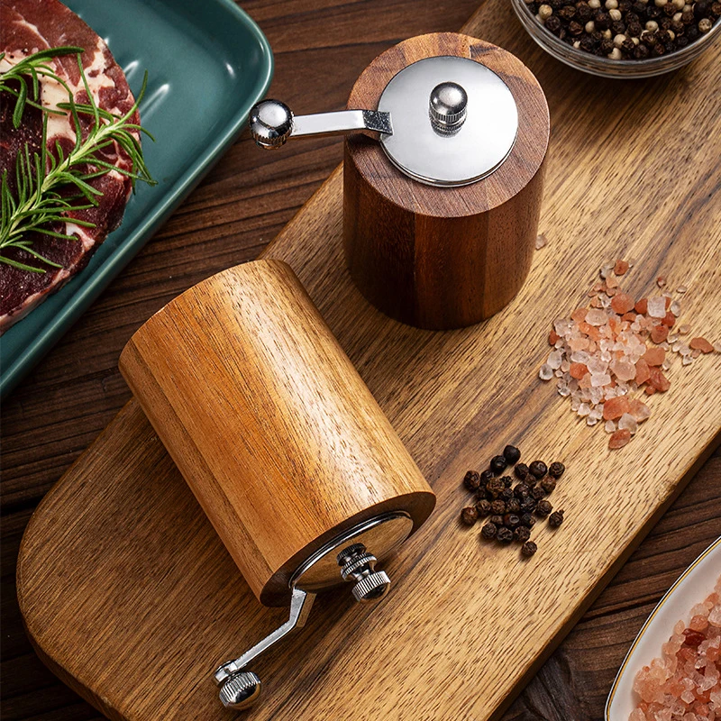 Salt Pepper Mill Set 6 8 10 Inch Grinder pepper mill Ceramic Grinding Core With Aluminum Rod DIY Accessories Metal Crank Handle