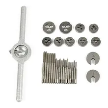 

11 Pcs Metric Tap Die Set Carbon Steel Screw Thread Drill Kit Taps Wrench Kit Professional Thread Gauge Hand Tools