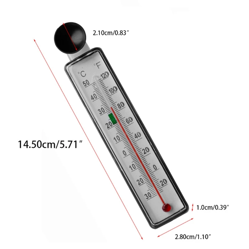 Aquarium Thermomete Digital Submersible Fish for Tank Thermometers with Suction