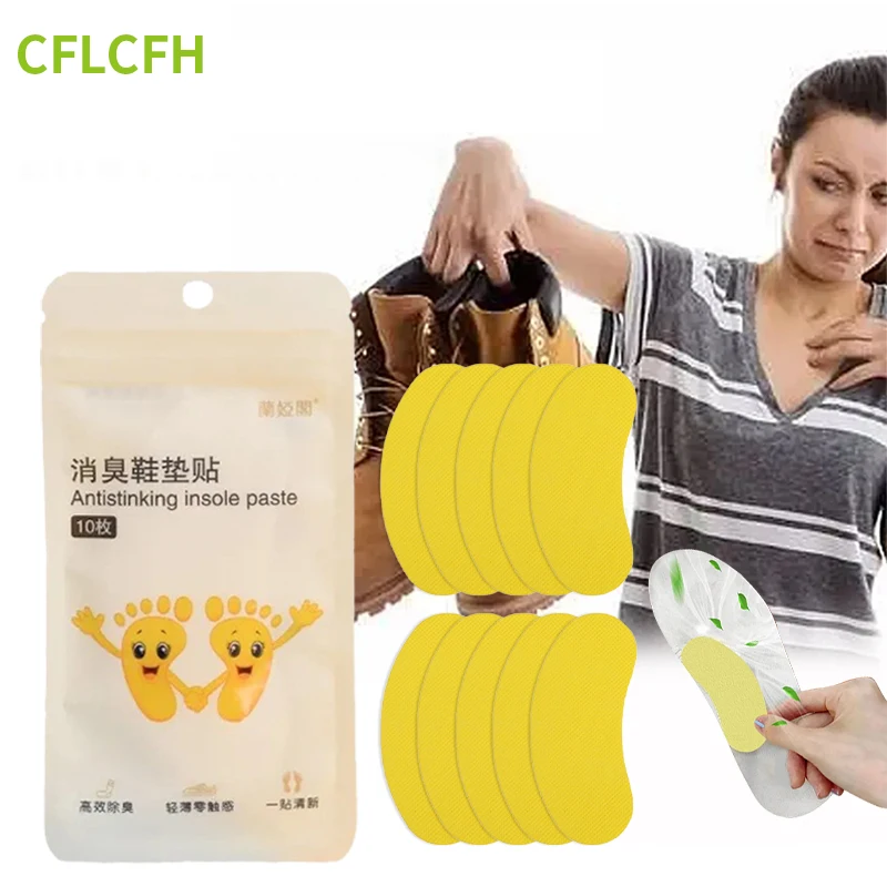 Shoes Odor Deodorant Paste Shoe Insole Freshness Sticker Deodorizer Footwear Stink Antibacterial Removal Patch Foot Care shoe odor removal spray shoe odor spray