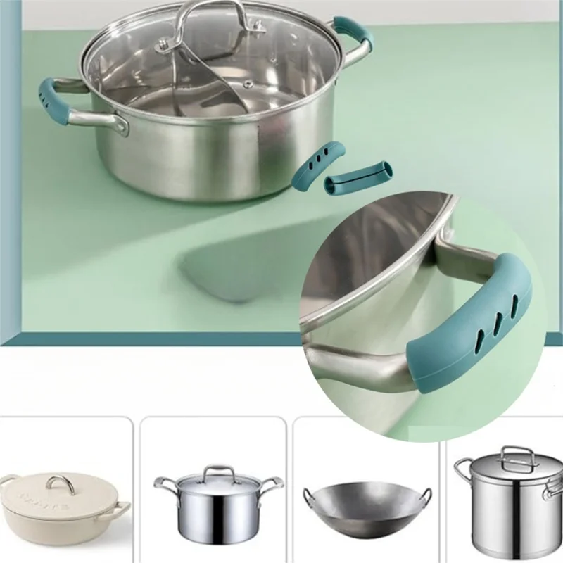 Poignee Ingenio Support De Poignée De Casserole En Silicone Pour Protection Contre La Chaleur Accessoires De