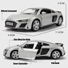 1/36 Audi R8 Coupe GT Spyder Toy Car Model RMZ City 3'' Diecast Super Sport Racing Miniature Pull Back Collection Gift Kid Boy 2