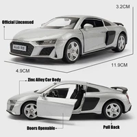 1/36 Audi R8 Coupe GT Spyder Toy Car Model RMZ City 3'' Diecast Super Sport Racing Miniature Pull Back Collection Gift Kid Boy 2