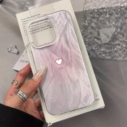 Elegant Gradient Pink Heart Phone Case Cover - Galaxy S23 Ultra (T10919)