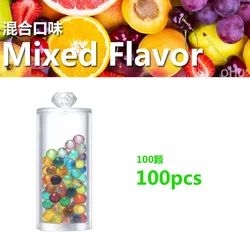 100pcs Assorted Fruit & Mint Menthol Flavor Capsule Beads (Mixed Flavor)