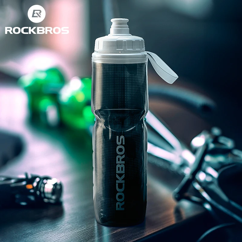 ROCKBROS Bike Water Bottle 750ml PP5 Bicycle Insulated Water Bottle Outdoor Sports Fitness Camping Hiking Protable Kettle