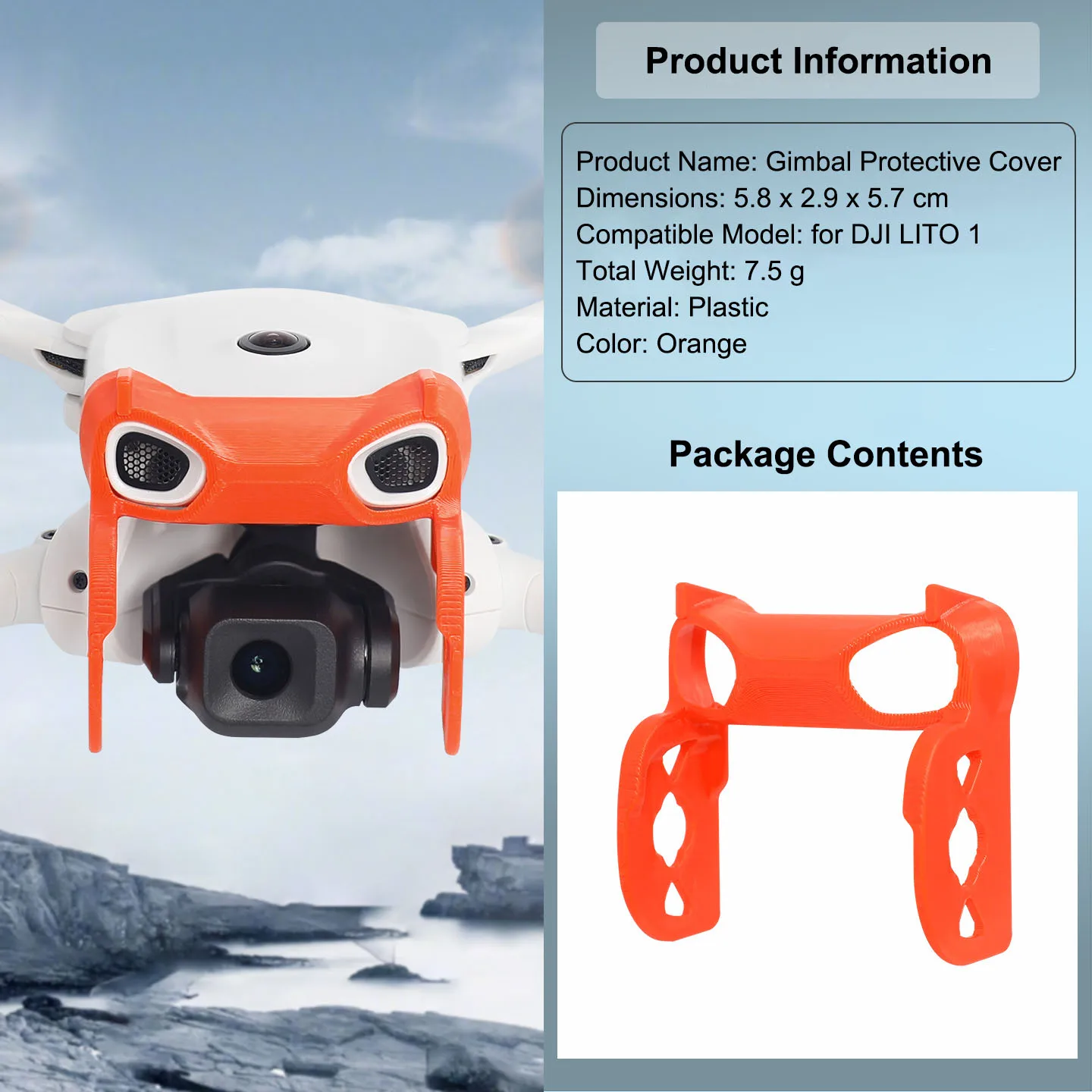 Protection Cardan DJI LITO 1/X1 - Housse Anti-Rayures Moulée Précision