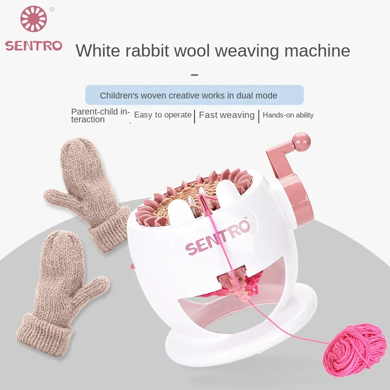 22 Needles Round Knitting Machine Manual Weaving Kit Woven Scarves Hats Sweater Weaving Loom DIY Sewing Machine Knitting Tool