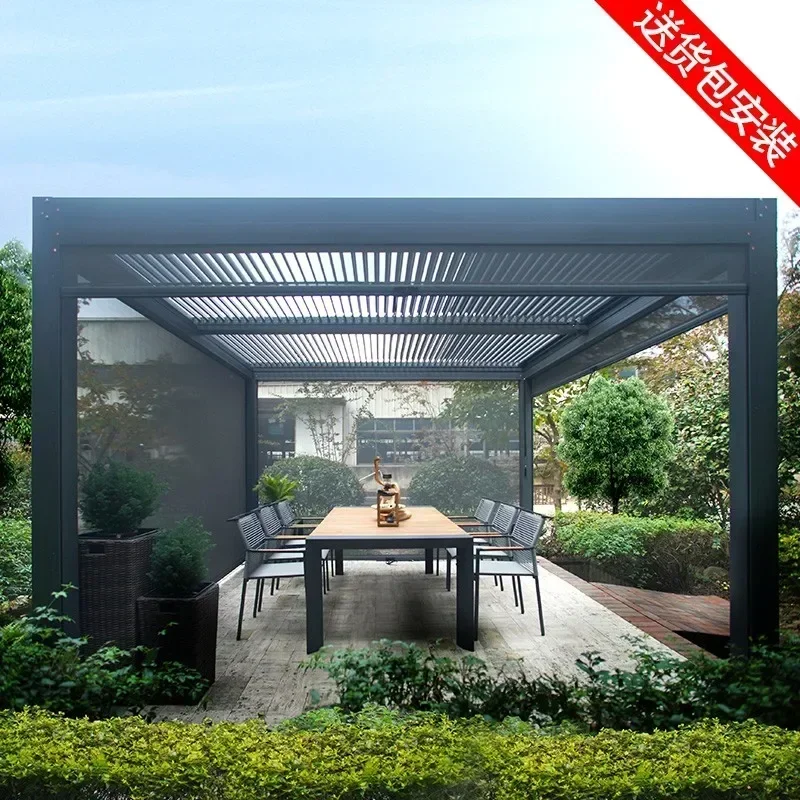 Pergola Moderna Da Esterno In Alluminio Per Esterni Bioclimatica 3 X3M 3X4M 3X5M 4X4M 5X3M 6X4M Pergola In Alluminio