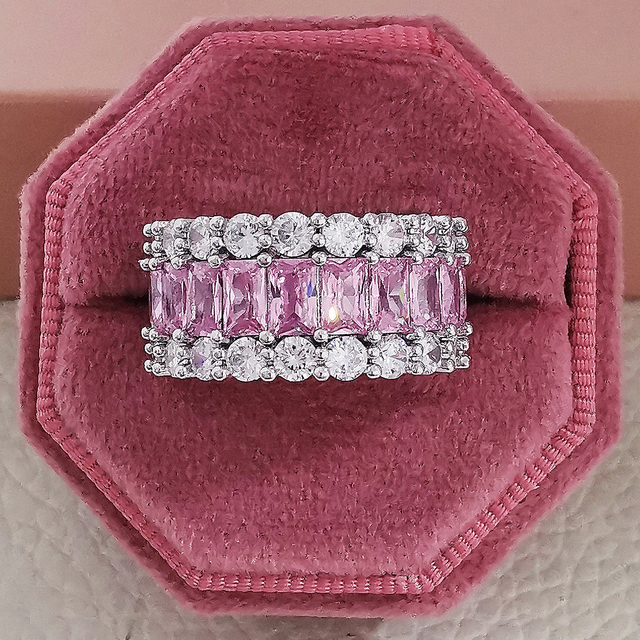 Wedding Band Eternity Ring For Women Big Gift For Ladies Love Wholesale Lots Bulk Jewelry R5578