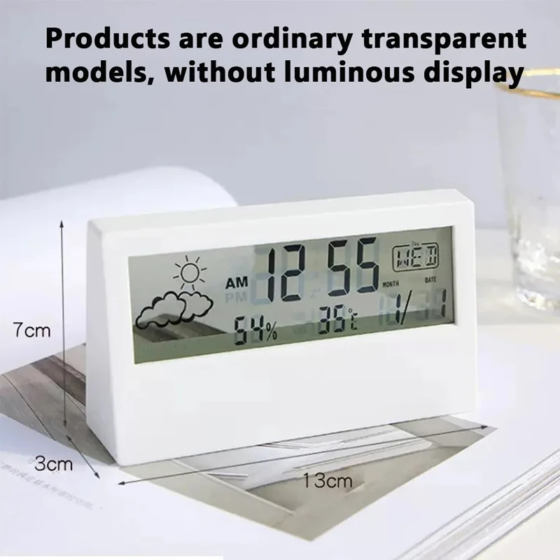 Digital Thermometer Hygrometer Clock Weather Station