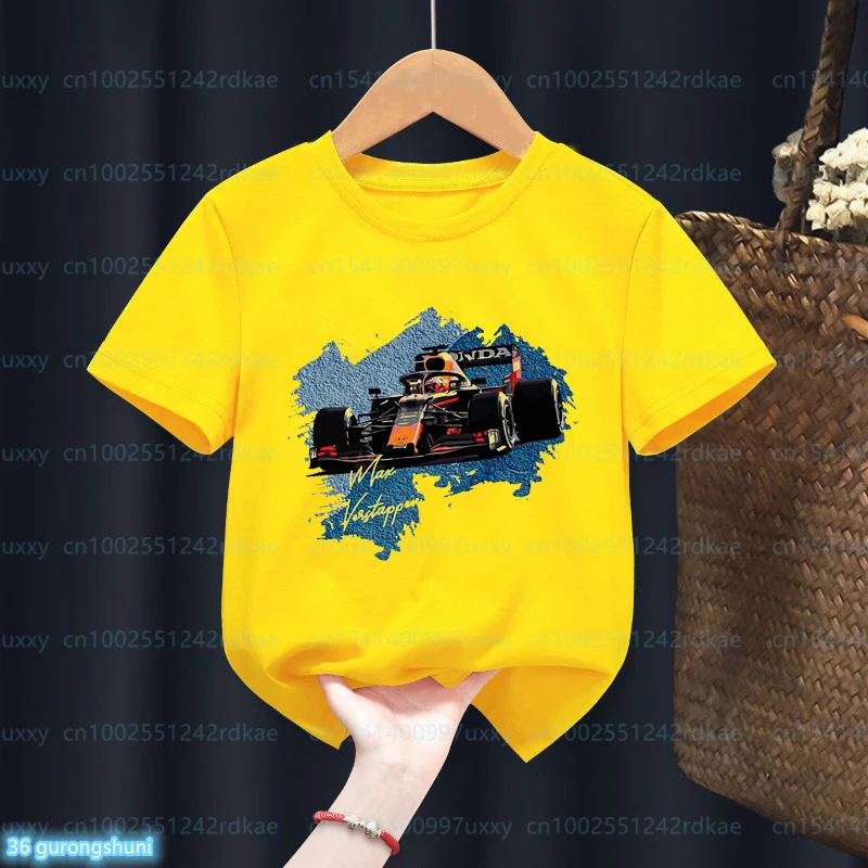 Fashion new style boys t-shirt Cool racing graphics printed kids tshirt Cute children's clothes Casual trend boys' clothes 5