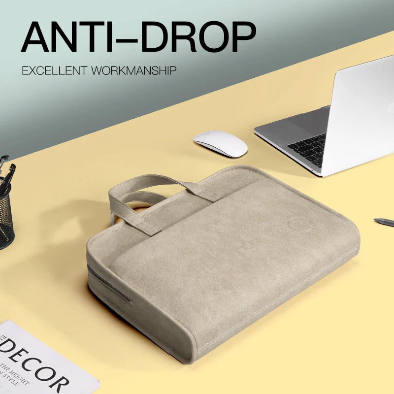 Laptop Sleeve Bolsa Case para Macbook Air Pro 13 14 15 Bolsa de Ombro do Computador Huawei hp Pausa 13.3 14 15.6 - Imagem 5