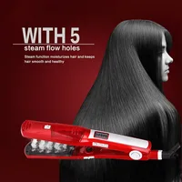 Hair Straightener Comb Ceramic Steam Hair Straightener Comb Professional LED Display Hair Straightener 1