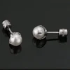 Pearl Stud Earrings For Women Claw Pearl Screw Stainless Steel Back Fashion Jewelry Accessories Party Gift Wholesale 4