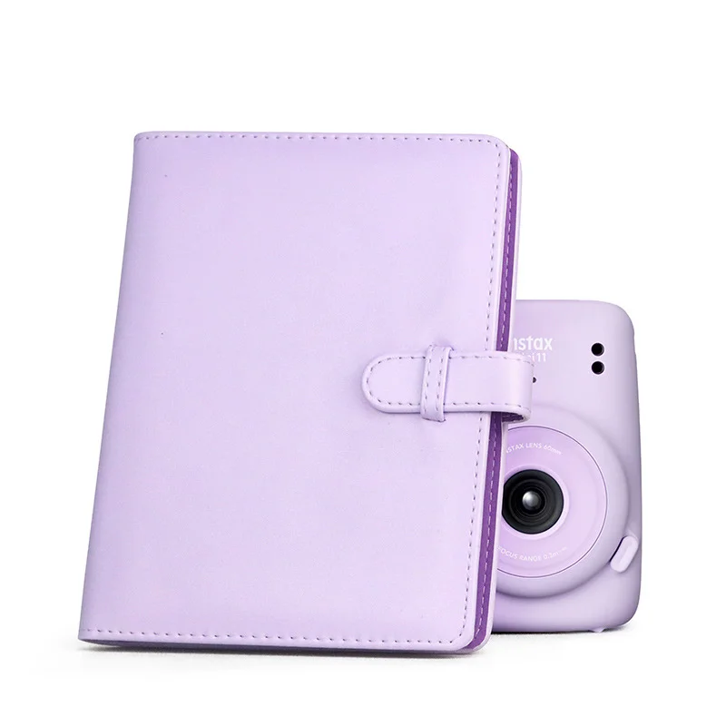 128Pockets Instant Photo Album 3inch Mini Photo Album PU Leather Case for Fujifilm Instax Mini 11 8 9 7 s C 25 90 large capacity