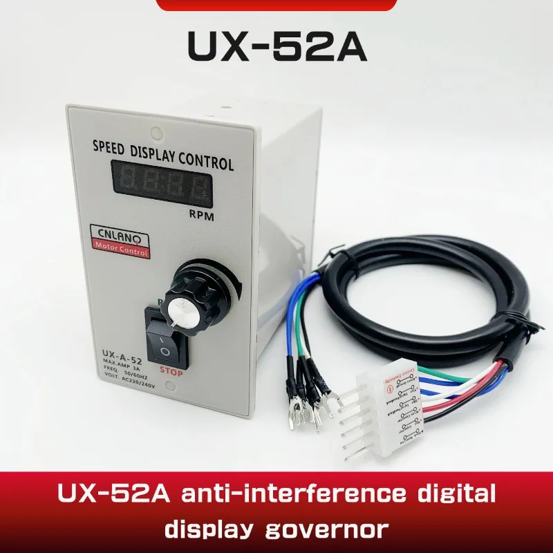 LED display speed controller 400W UX-A-52 AC 220V 50/60hz Regulator Control Forward & Backward Motor speed governor
