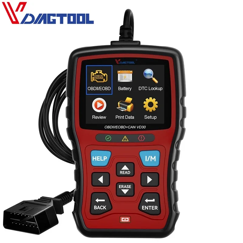 VDIAGTOOLVD30OBD2CANCodeReaderAutoCarDiagnosticToolEngine