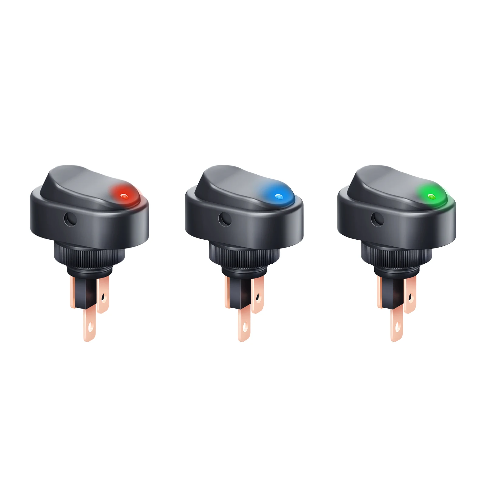 

1Pcs 12V Led Oval Rocker Switch 3Pin SPST Marine Toggle Light Switch for Car Boat RV Dashboard Replacement Light Power Switch