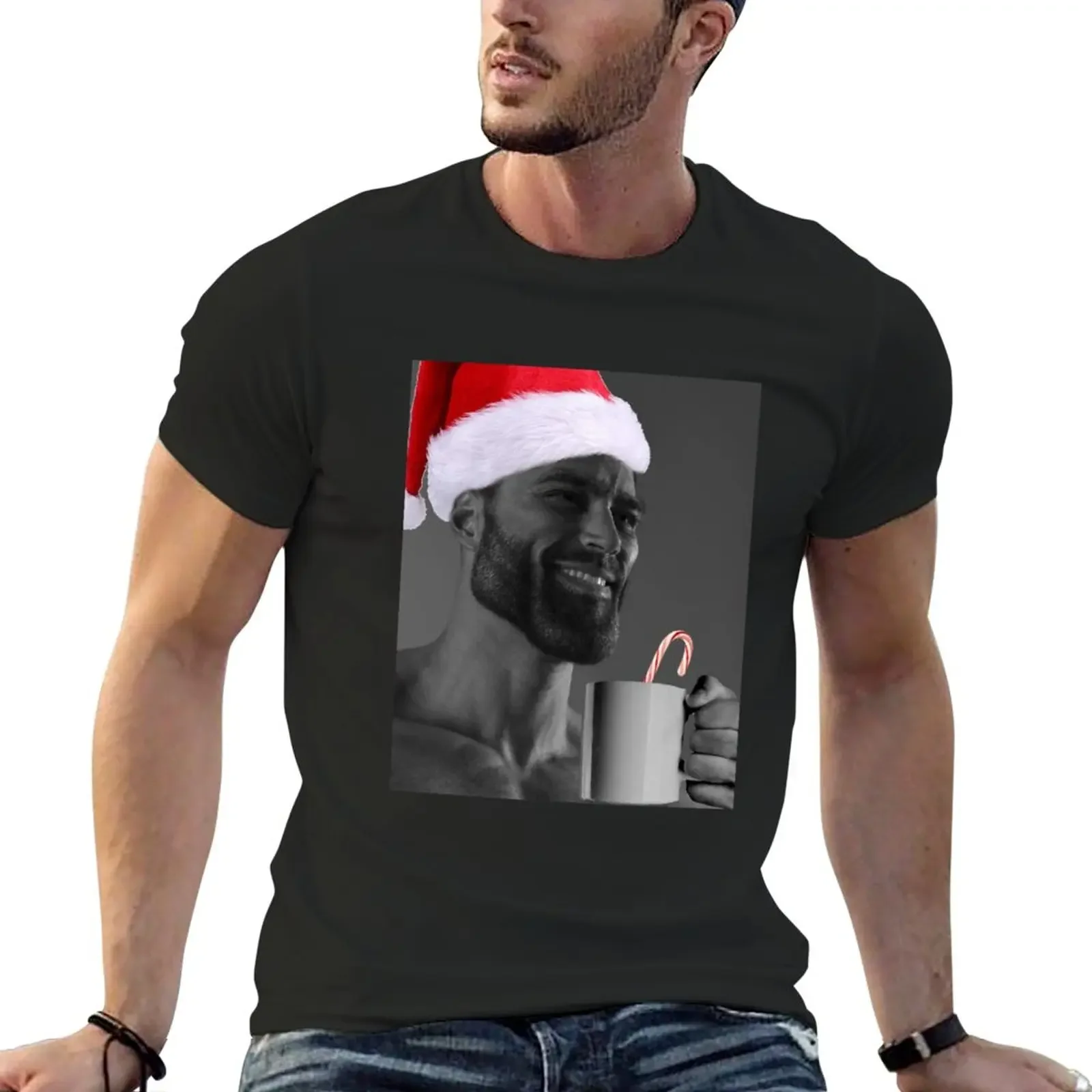 

Santa Chad Graphic T-Shirt tees korean fashion t shirts for men graphic