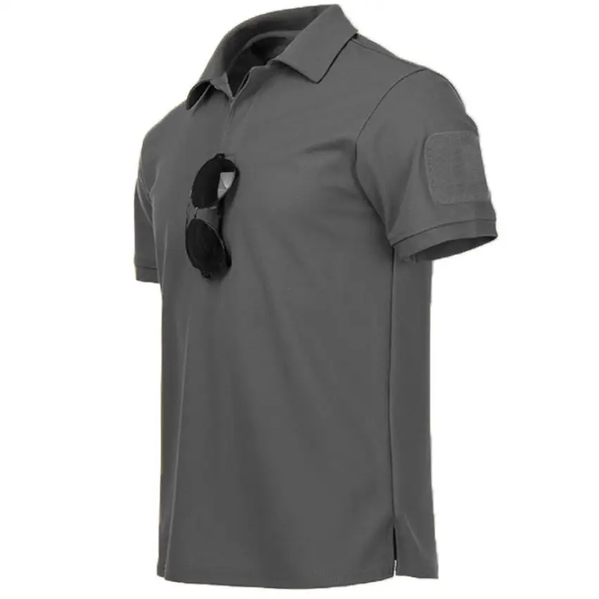 Sport T Shirt Outdoor Tactical T-Shirts Sports Breathable Hiking Summer Quick Dry T Shirts Hunting Camping 4XL Lapel Polos Sports Clothing sport t shirt