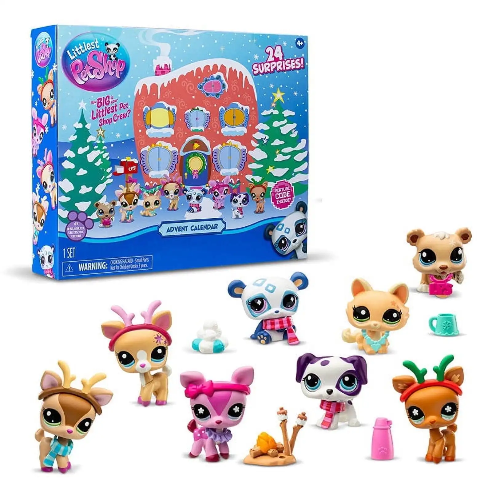 Little Pet Shop Advent Calendar 24 Day Mini Anime Figure Gift Box Christmas Series Christmas New Year Gifts for Kids Toys