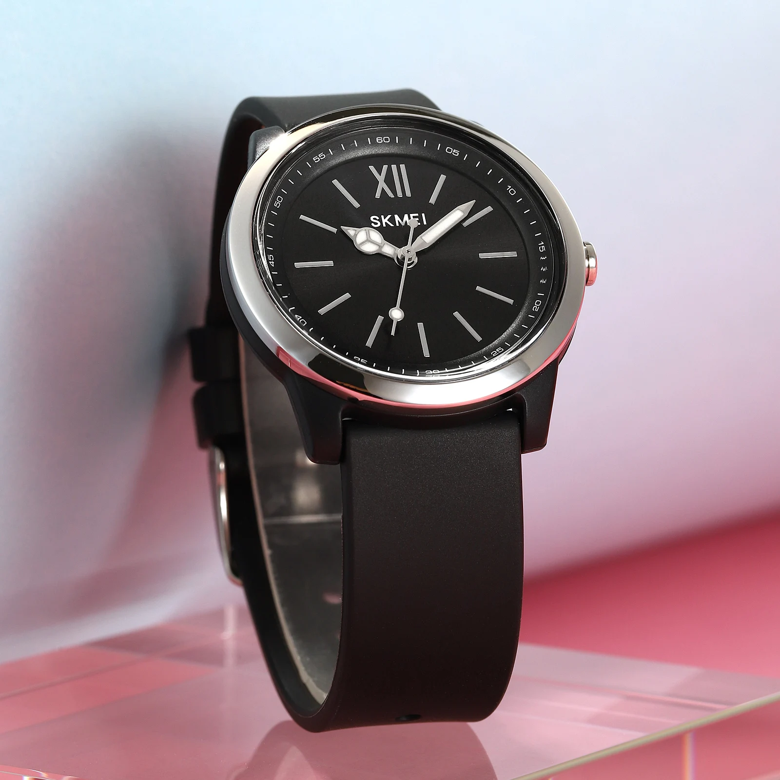 SKMEI Fashionable Simple And Elegant Ladies' Watch Texture Metal Bezel Waterproof Light Luxury Trend Reloj de cuarzo 2008