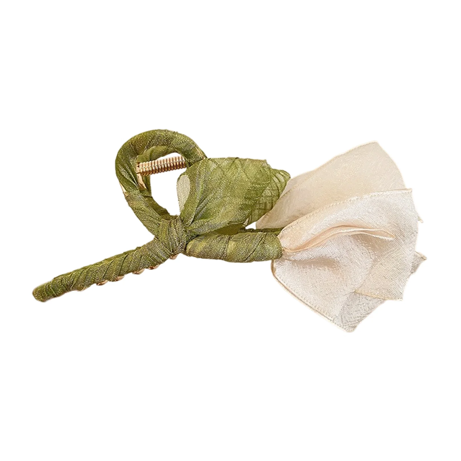 Rosa/weiße Tulpe Seidenblume Hai Clip Haarklammern für Frauen Pferdeschwanz Haarnadel Haarkrabben Haarspange Mädchen Mode Haarschmuck – Detail 7