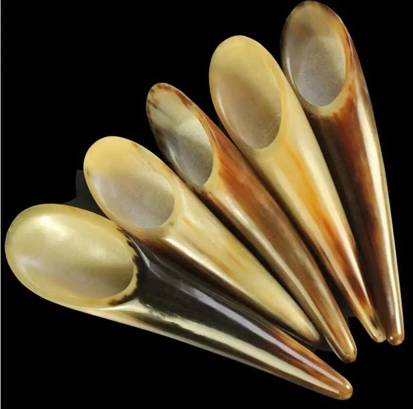 HANRIVER General multifunctional massagers portable natural horn scrapping tube plate horn massage general neck muscle pull rod