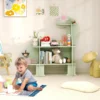 Kids Bookshelf, 3-Tier Toddler Montessori Shelf Book Rack, Toy and Book Storage for Kids, Wooden Children’s Bookcase 1