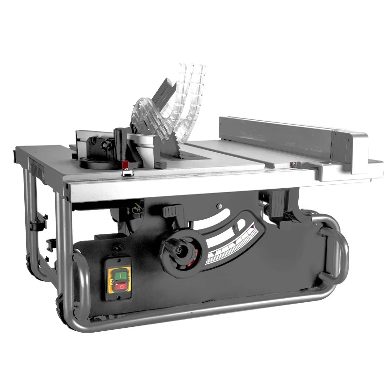 T8 Multifunction Woodworking Table Saw 10 Inches Electric Cutting Machine Precision Chainsaw 45° Miter Angle Household Cutter