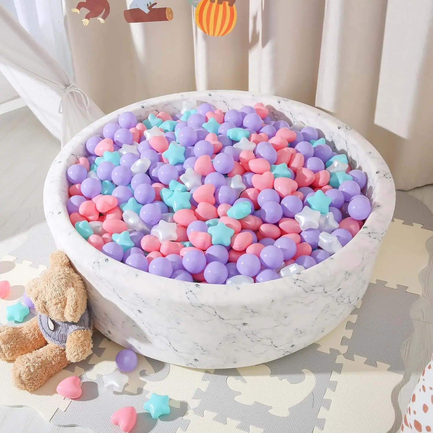 Ball Pit Balls For Kids Soft Plastic Star Ball Games Sport Toys for Baby Swimming Pool Play Tent Bath Toys Party Wedding Decorat 2