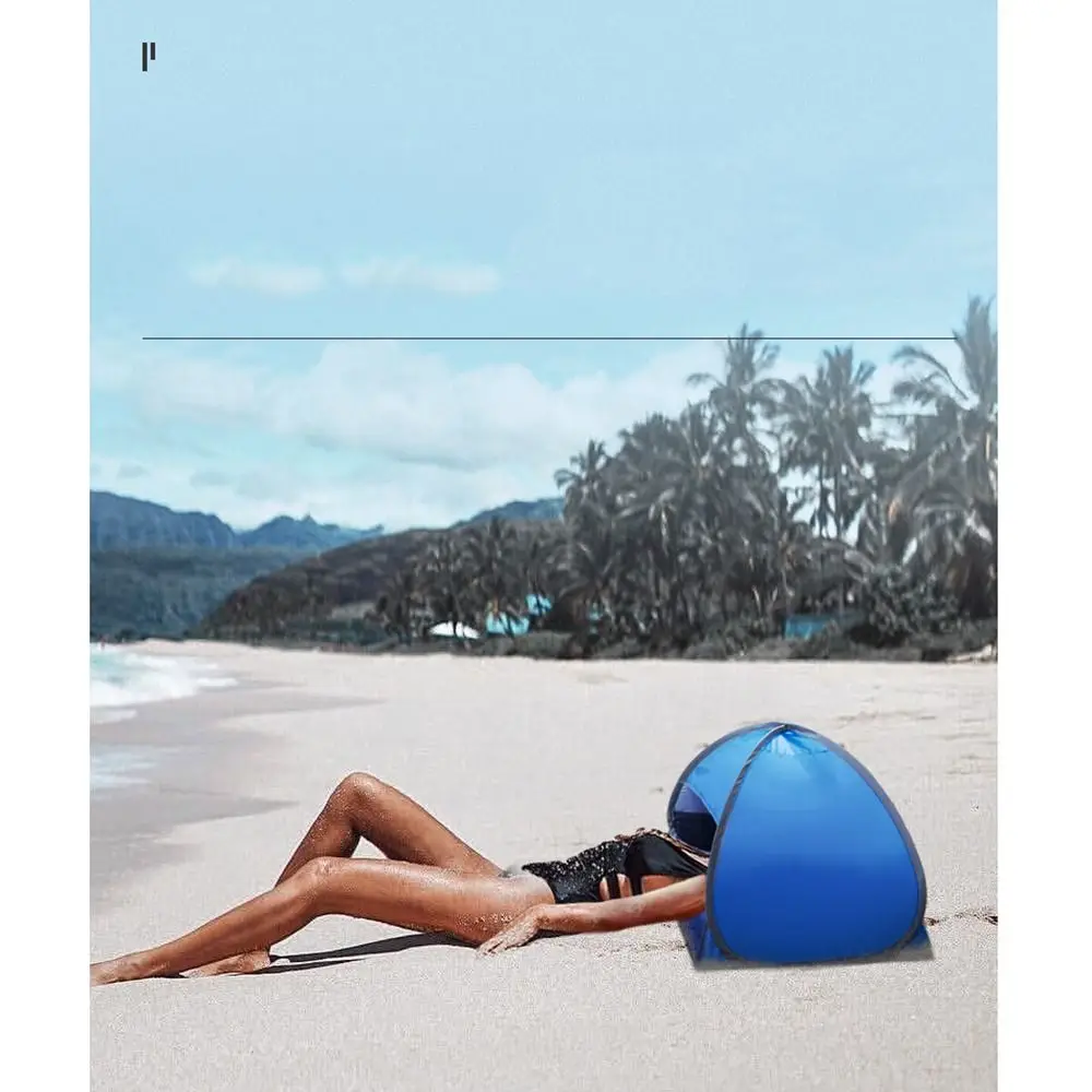 Portable Beach Tent UV Protection Waterproof Mini Head Pop Up Tent with Carry Bag Easy Setup Facial Sun Shade Canopy Picnic