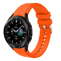 Soft Silicone Sport Band - Versatile and Stylish Strap - 6 classic 43mm 47mm (Orange)